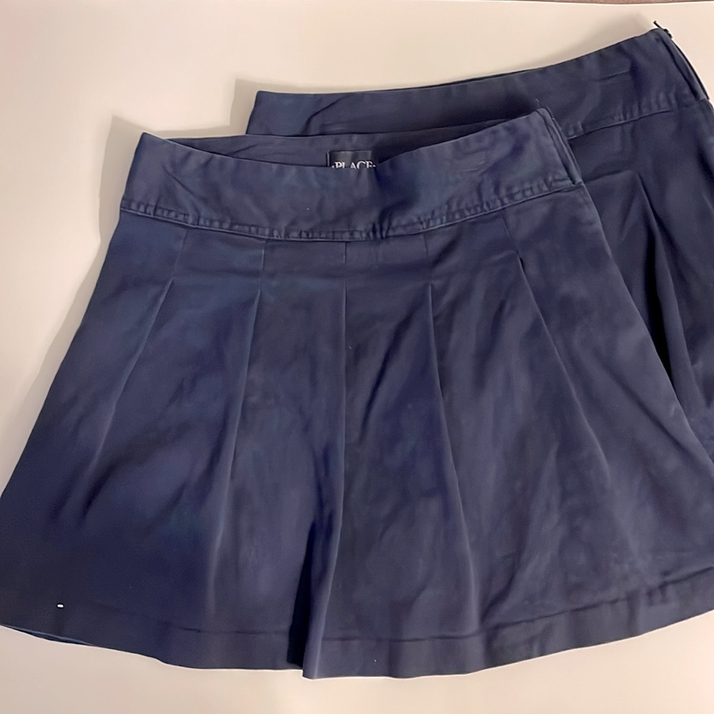 Girls Uniform skirts, 2 pack, Navy Blue size 10 good condition